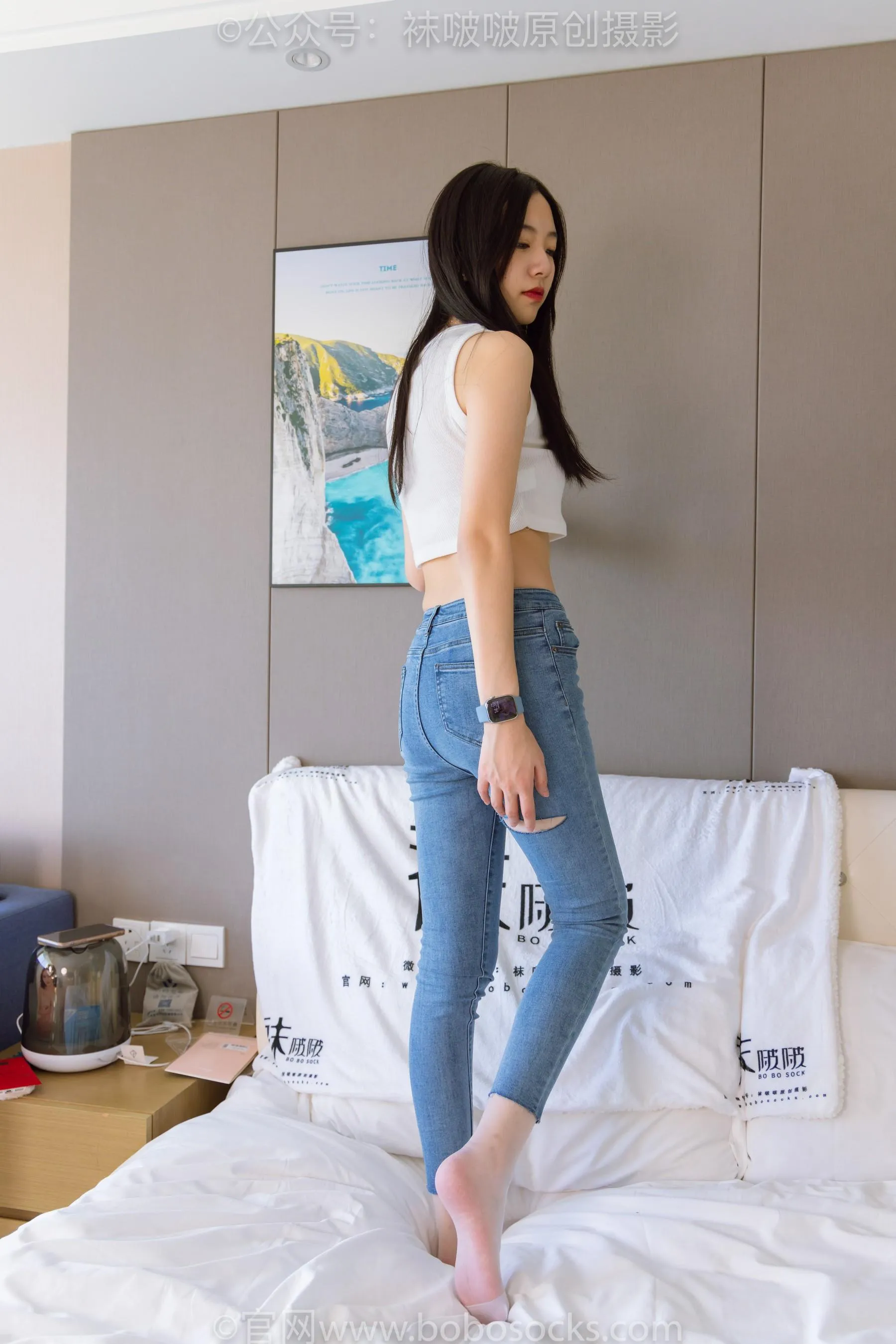 [BoBoSocks袜啵啵]NO.201 小甜豆-高跟鞋、白丝[23] [53P]插图1